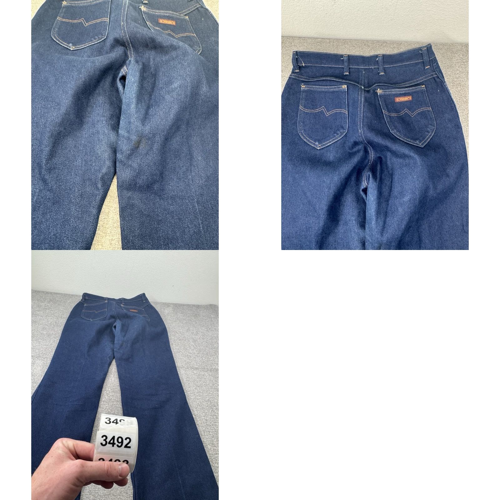 Wrangler VINTAGE Wrangler Misses Jeans 14 Blue Full Fit High Rise Denim Pony VTG 80s 30x32 Women Jeans Size 36" / US 14 / IT 50 - 8 Thumbnail