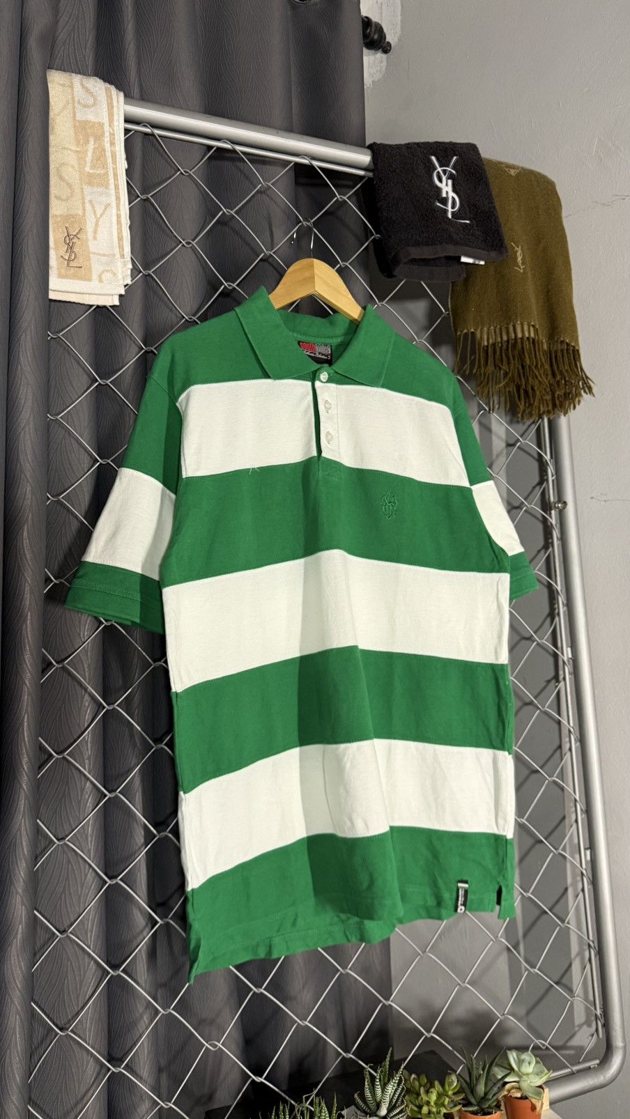 Southpole SOUTHPOLE POLO TEE STRIPE CHOLO HIPHOP THUG Size US L / EU 52-54 / 3 - 1 Thumbnail
