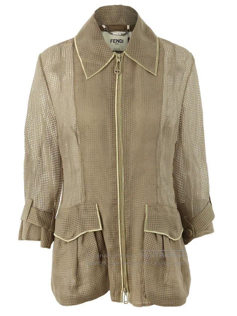 Fendi Fendi Mesh Semi-transparent Fashion Top Jacket Size S / US 4 / IT 40 - 1 Thumbnail