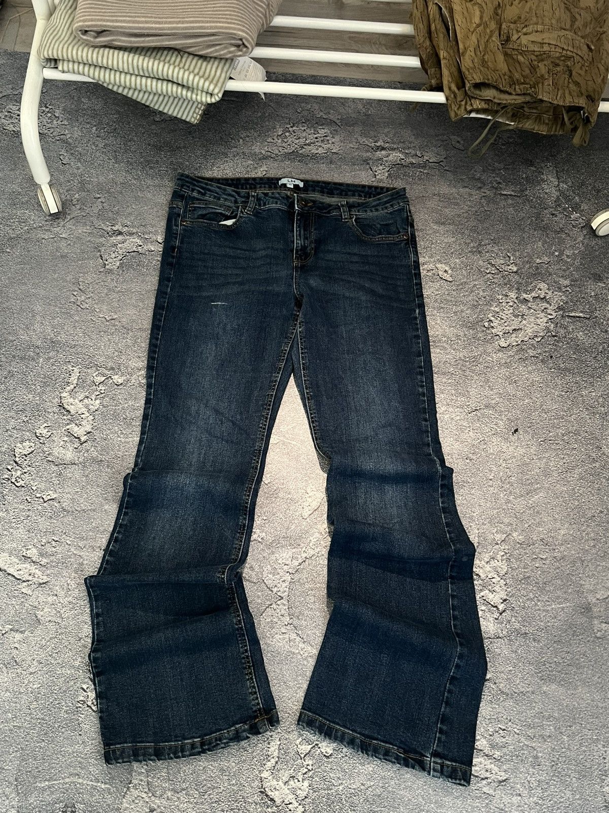 Japanese Brand Y2K Minimal Streetwear Flared / Archive Balenciaga Style Size US 32 / EU 48 - 2 Thumbnail