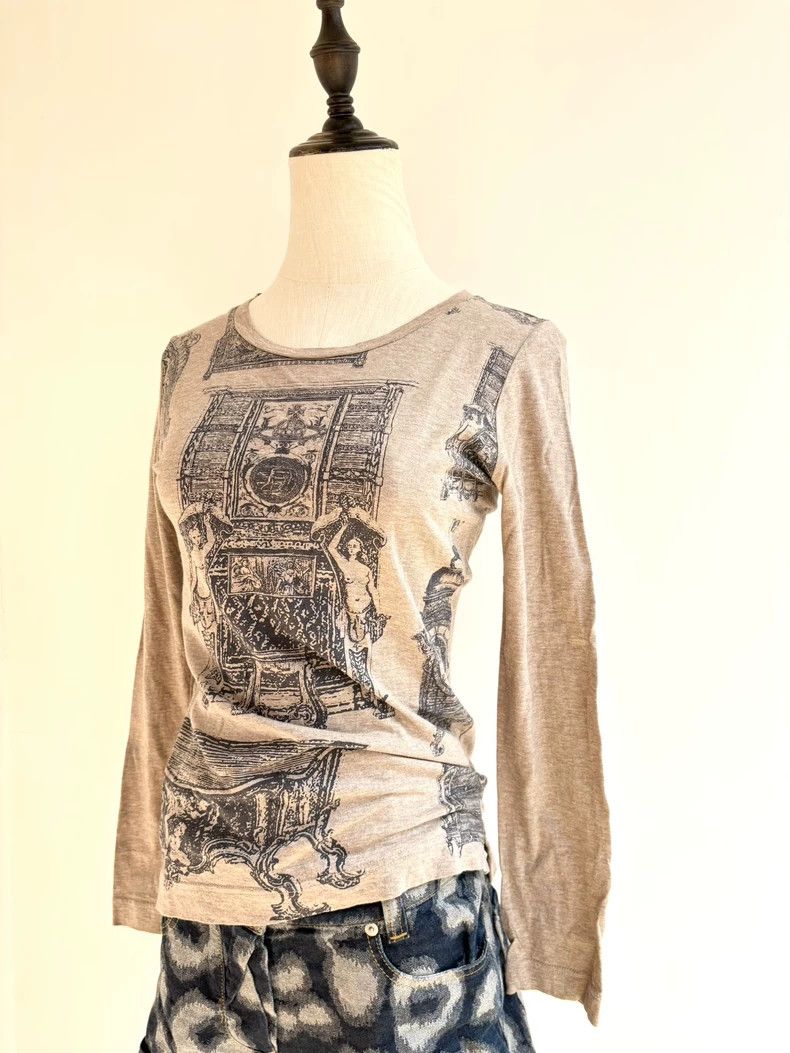 Vivienne Westwood Vivienne Westwood Beige vintage printed T-shirt with leopa Size M / US 6-8 / IT 42-44 - 3 Thumbnail