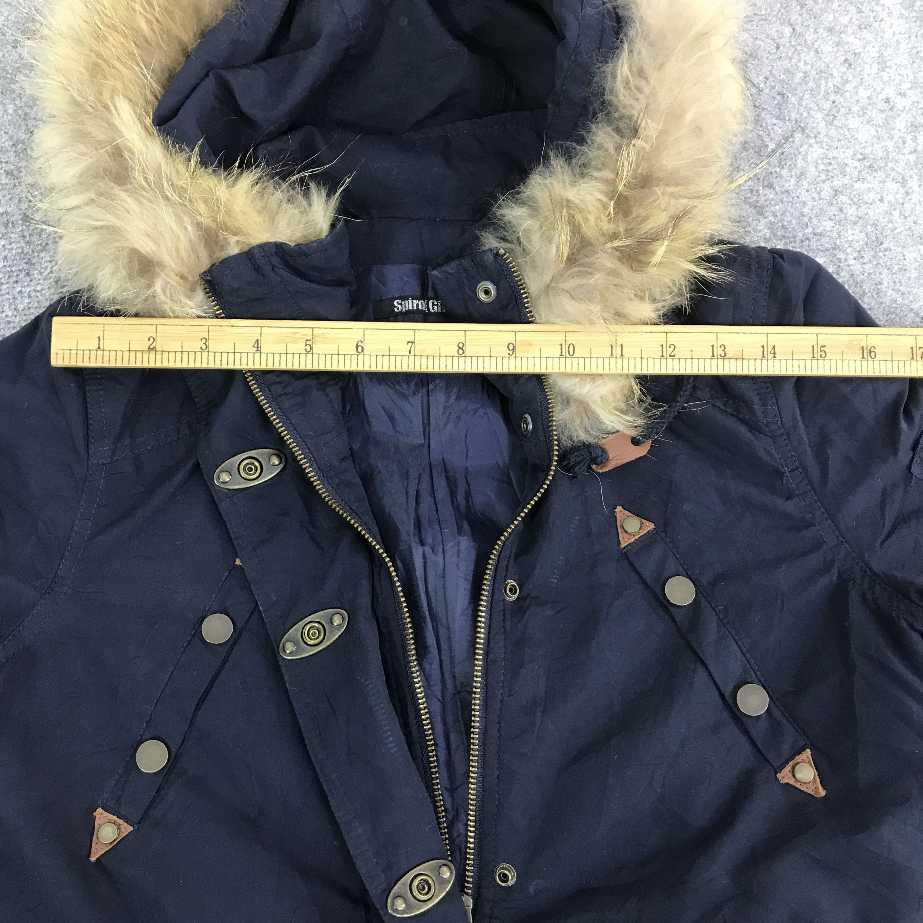 Japanese Brand SPIRAL GIRL WINTER STYLE FUR HOODIE JACKET K122B14 Size M / US 6-8 / IT 42-44 - 5 Thumbnail