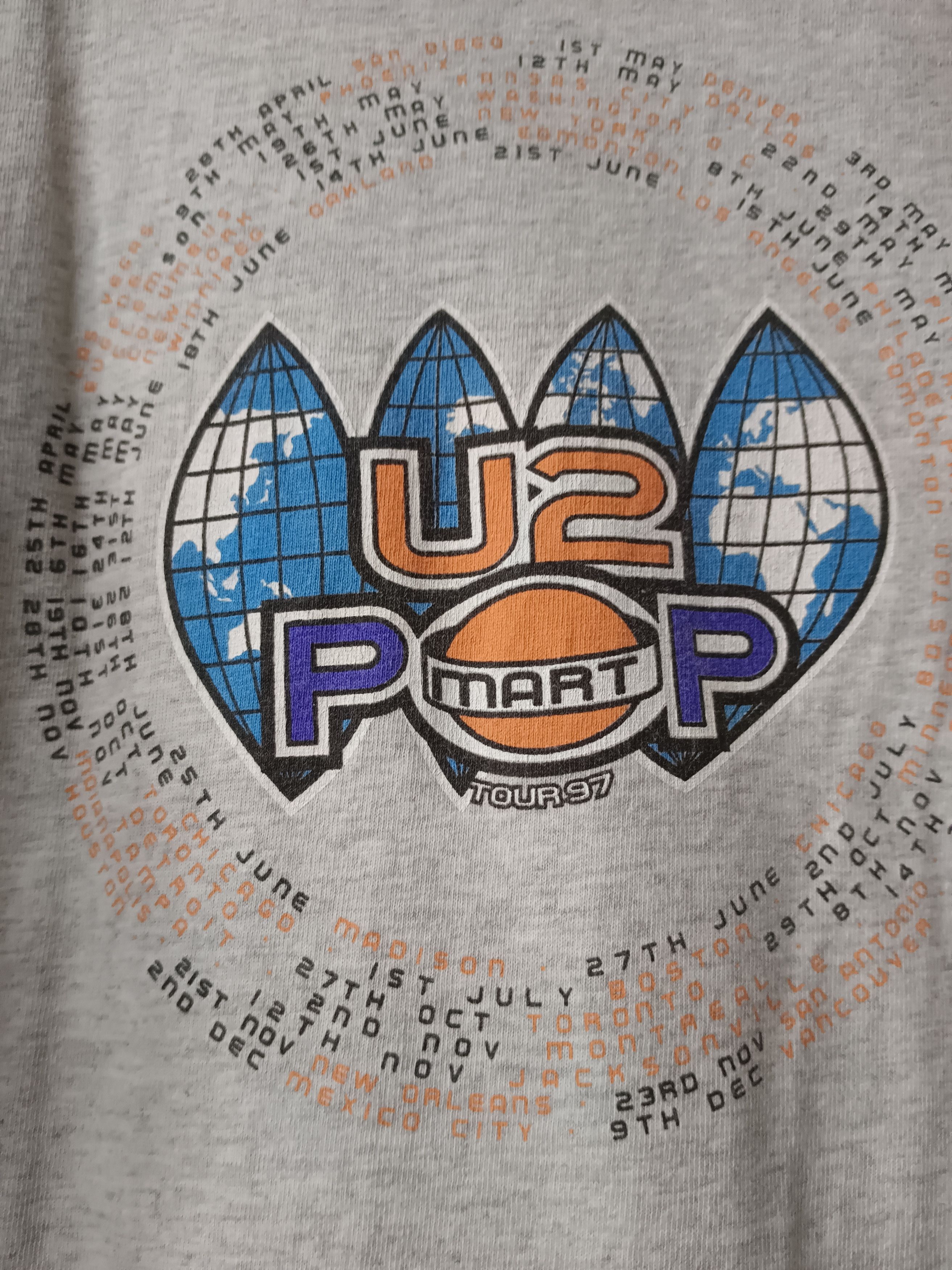 Band Tees Pop Rock Band U2 Pop Mart Tour Tee Size US XL / EU 56 / 4 - 13 Thumbnail