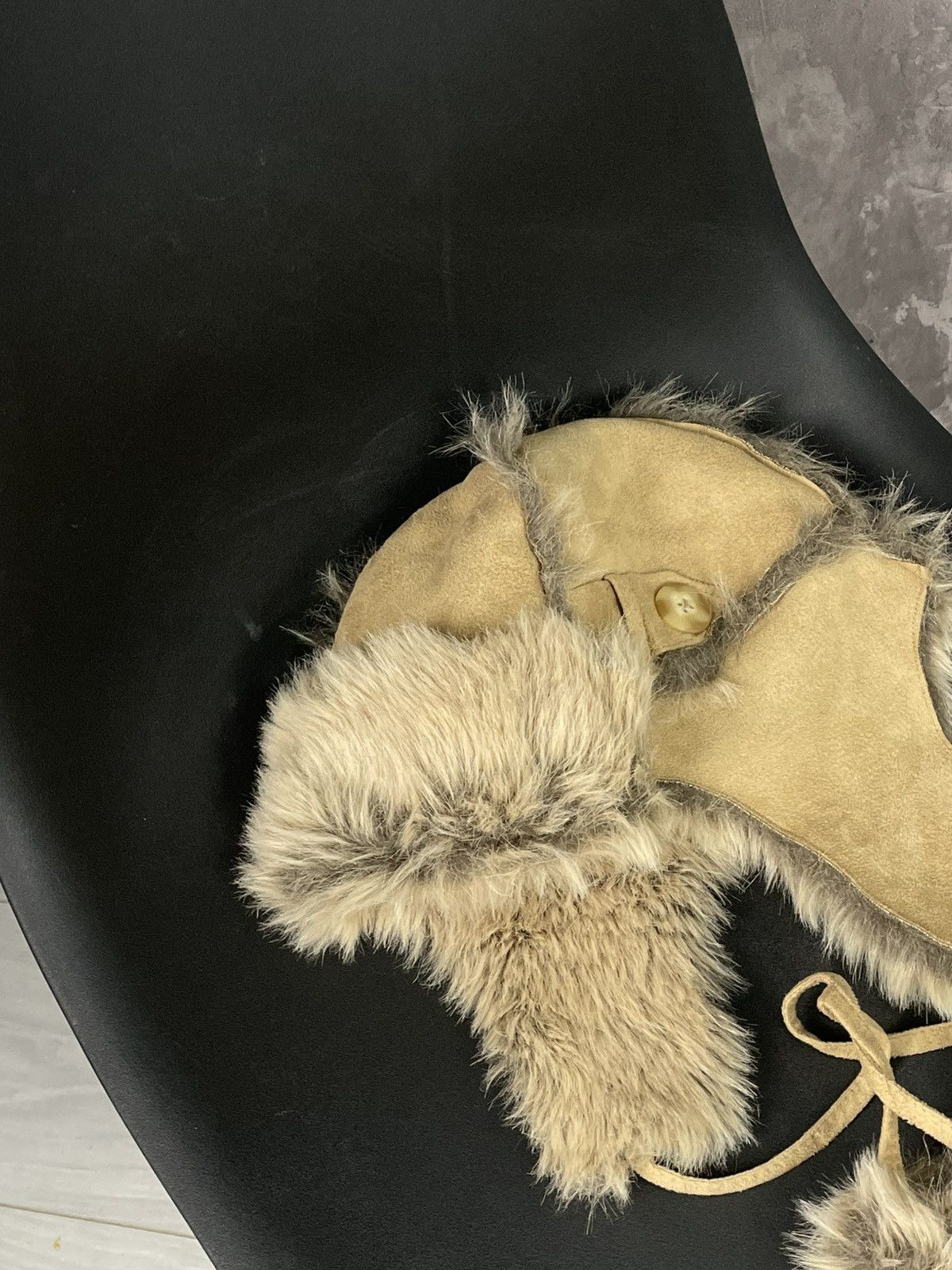 20471120 × Hysteric Glamour × Japanese Brand Y2K Style Mohair Fuzzy Ushanka Hat Faux Fur Size ONE SIZE - 2 Thumbnail