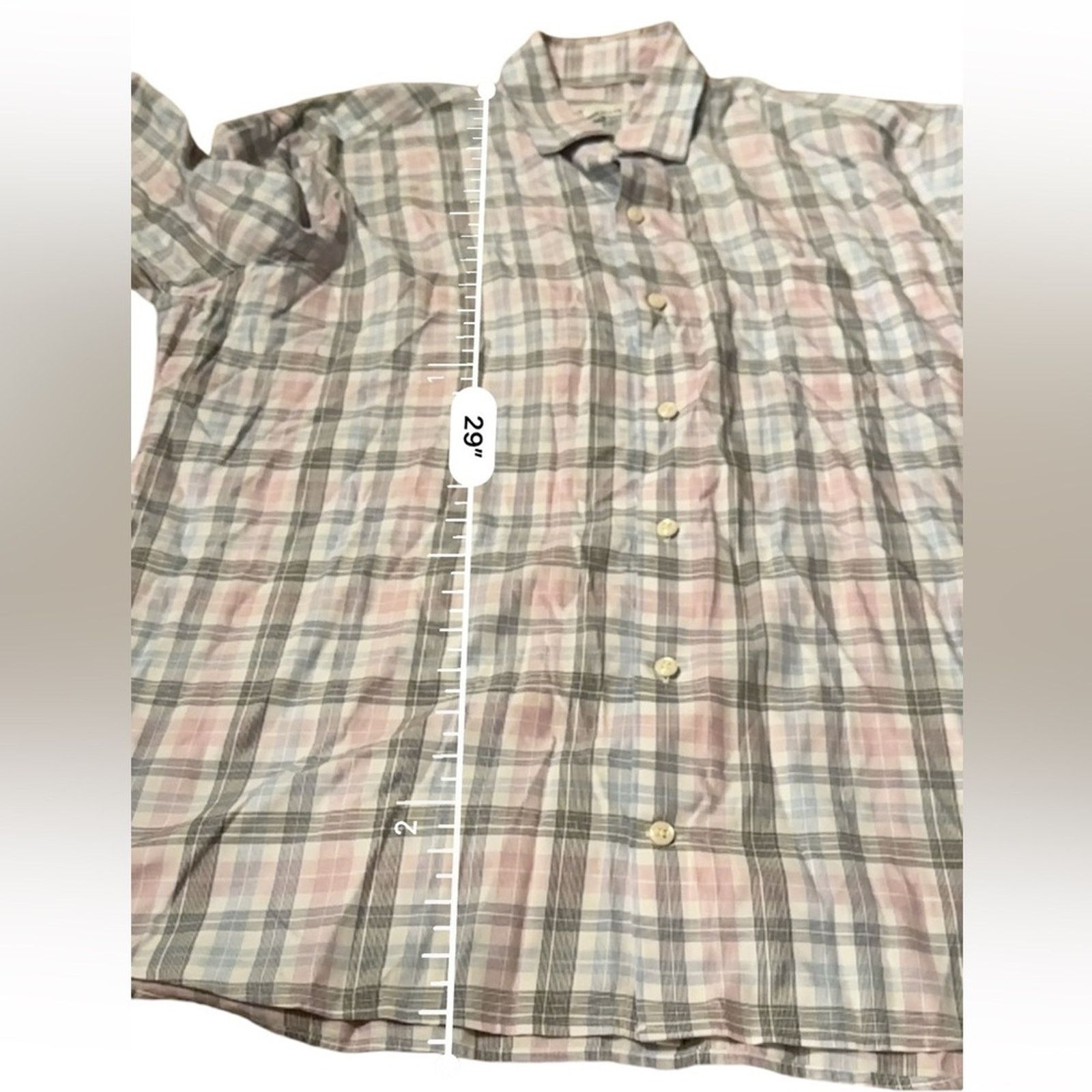 Peter Millar Peter Millar White, Blue & Pink Plaid Button Down Shirt Sz L Size US L / EU 52-54 / 3 - 8 Thumbnail