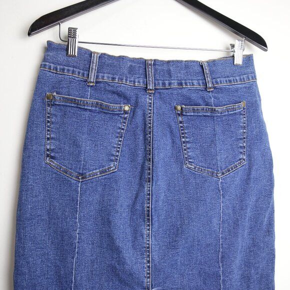 Vintage Vintage Urban Star Denim Jean Blue Wash Mini Short Skirt Size 32" / US 10 / IT 46 - 6 Thumbnail