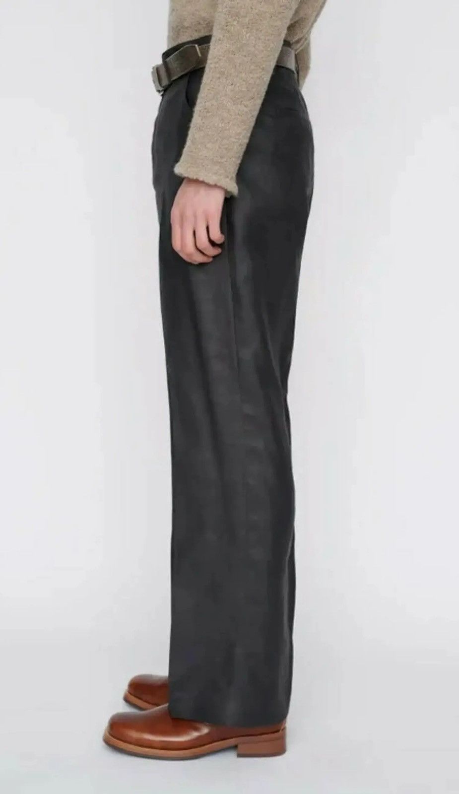 Our Legacy Our Legacy Mud dyed silk High Top Chino Trousers
