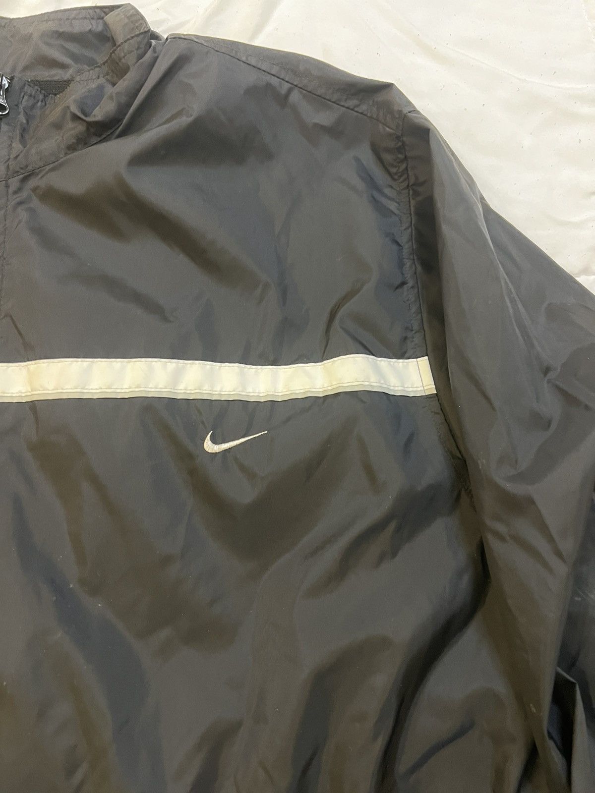 Nike × Vintage Vintage Y2K NIKE Black Track-Suit Jacket Size US XL / EU 56 / 4 - 2 Thumbnail