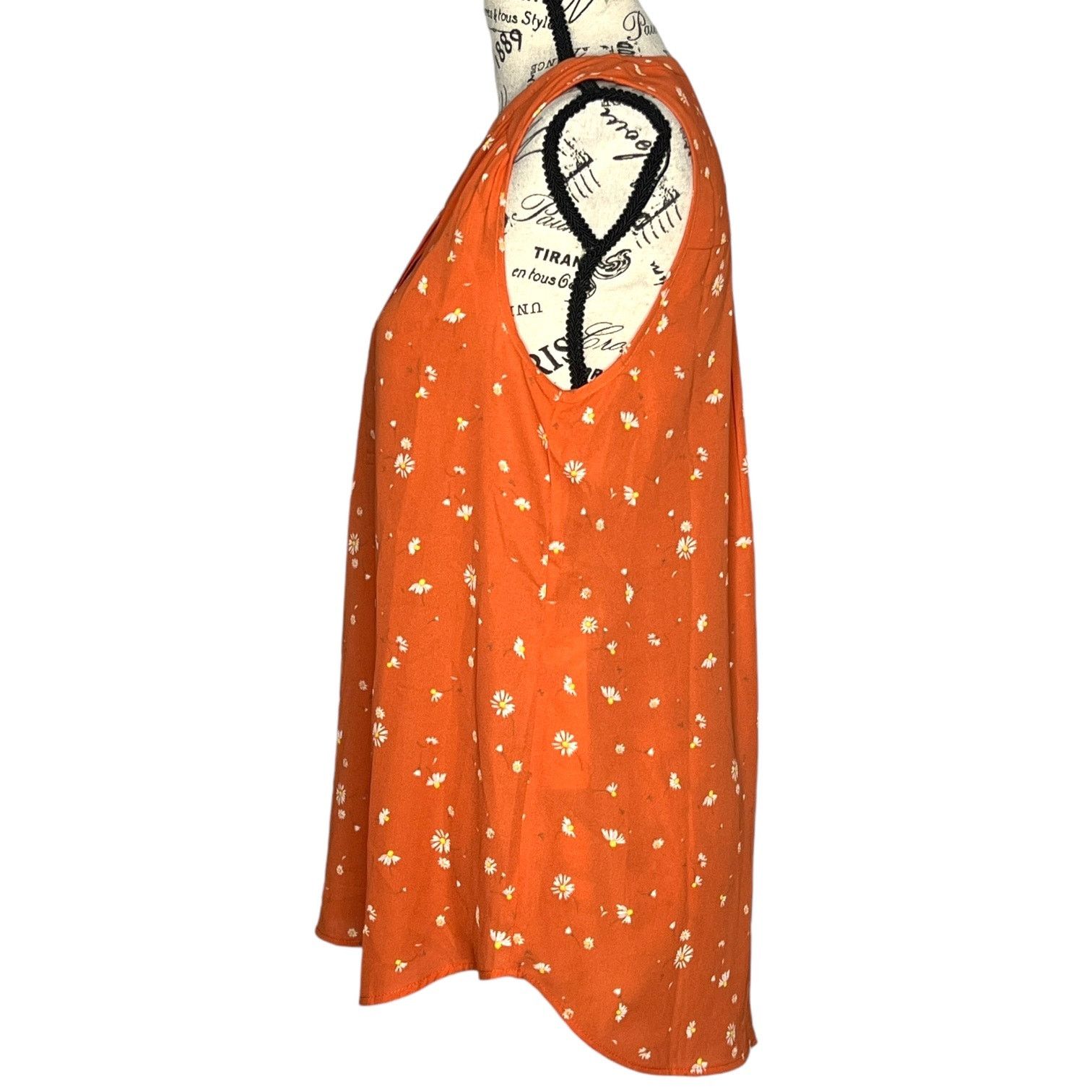 Other Celina Split Neck Blouse Stitch Fix Exclusive Daisy Pattern Size S / US 4 / IT 40 - 3 Thumbnail
