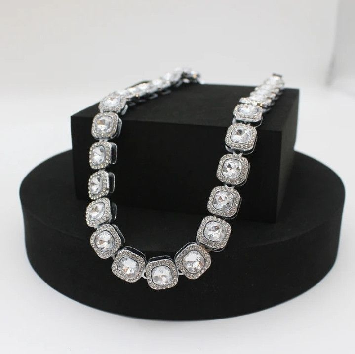 Kendrick Lamar Men's Rhinestone Big Chain Necklace Size ONE SIZE - 2 Thumbnail