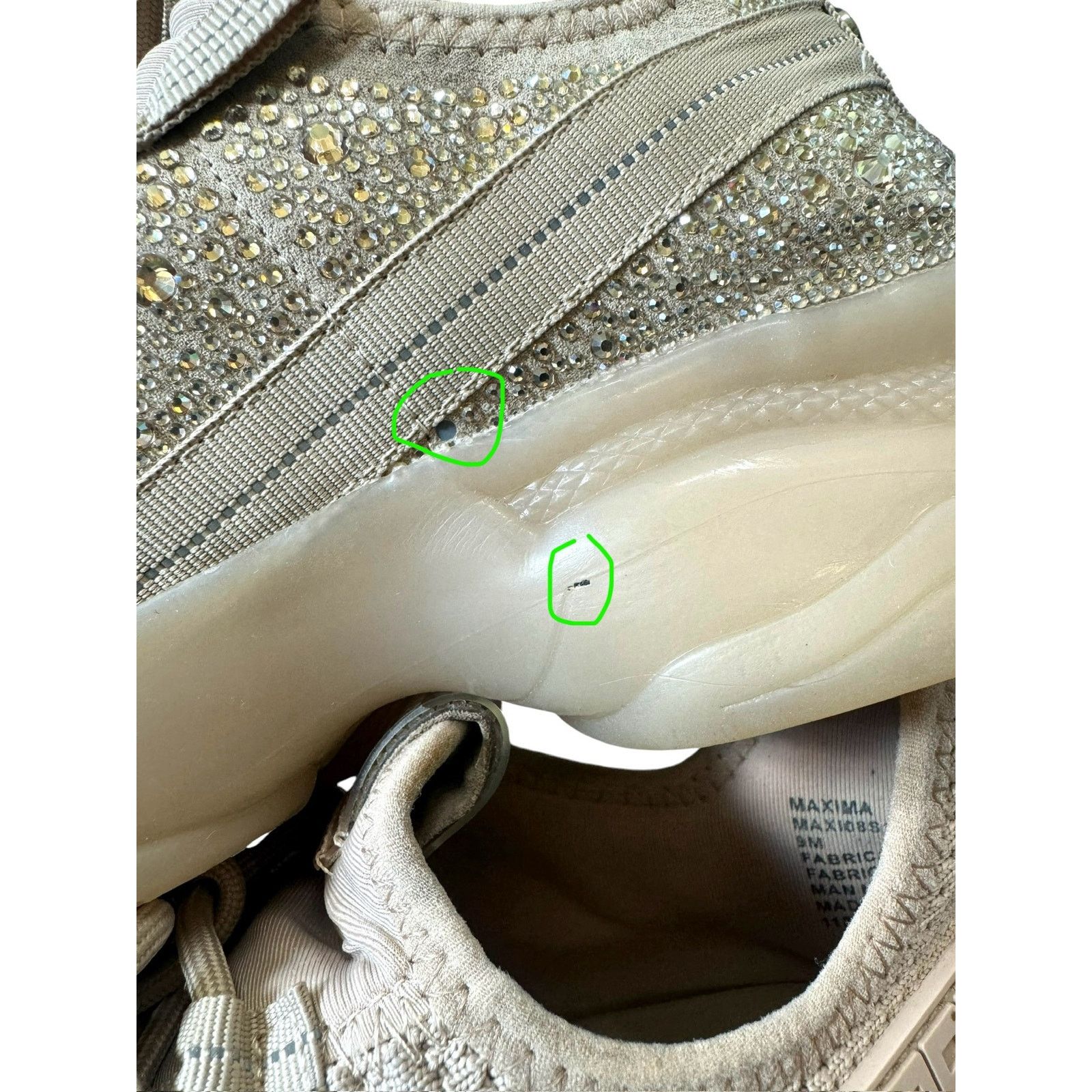 Steve Madden Steve Madden Maxima NY90 rhinestone sneakers size 9 Size US 9 / IT 39 - 5 Thumbnail