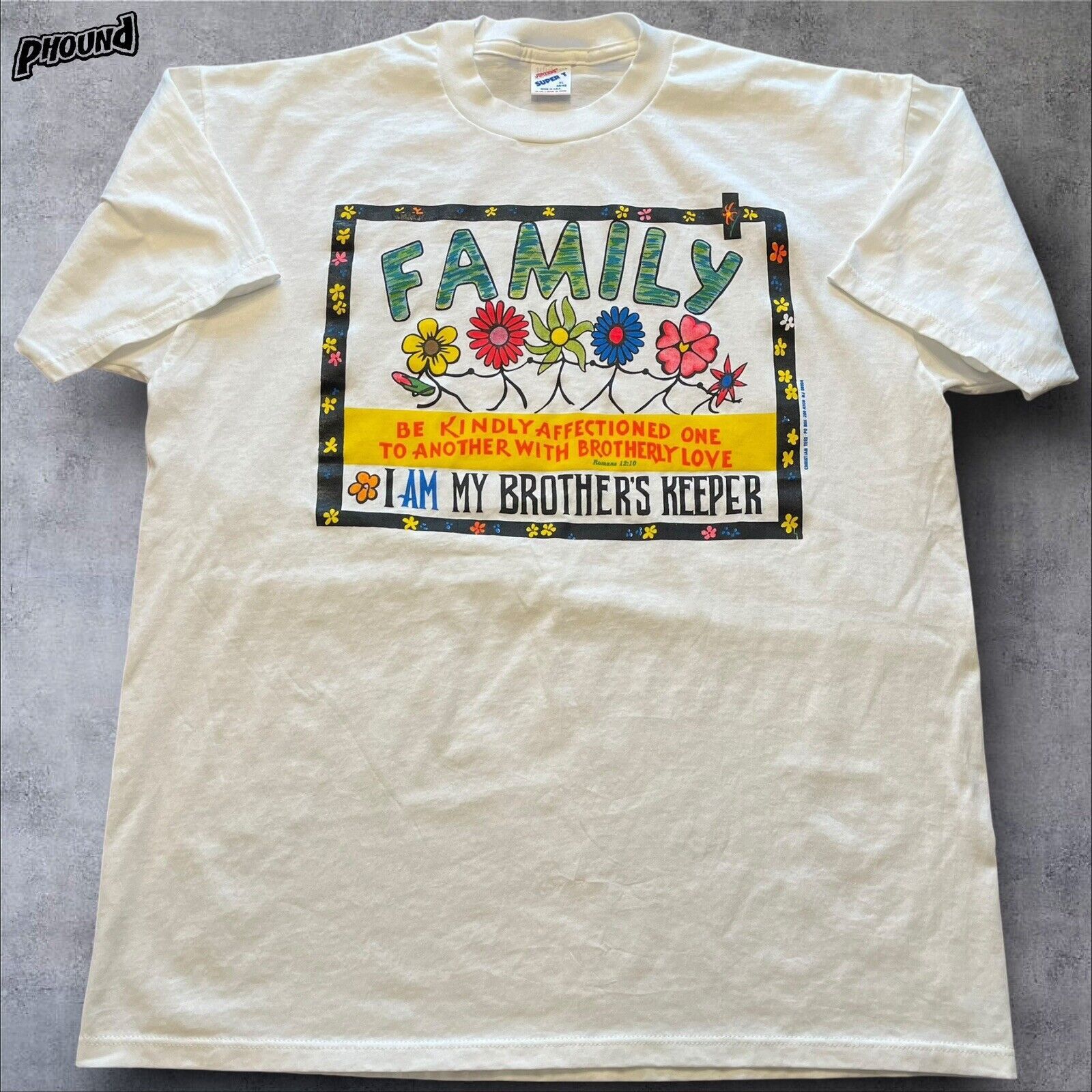 Jerzees Christian Tee Vtg XL Jerzees I am my Brothers Keeper T-SHIRT Size US XL / EU 56 / 4 - 1 Thumbnail