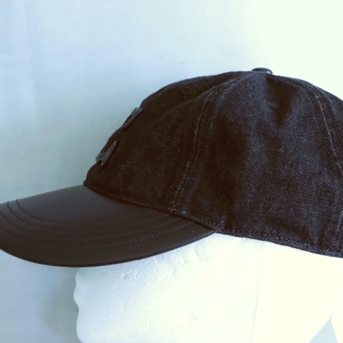 Coach Coach Baseball Hat Men's ML Leather Brim Black Denim Sig C Size ONE SIZE - 5 Thumbnail