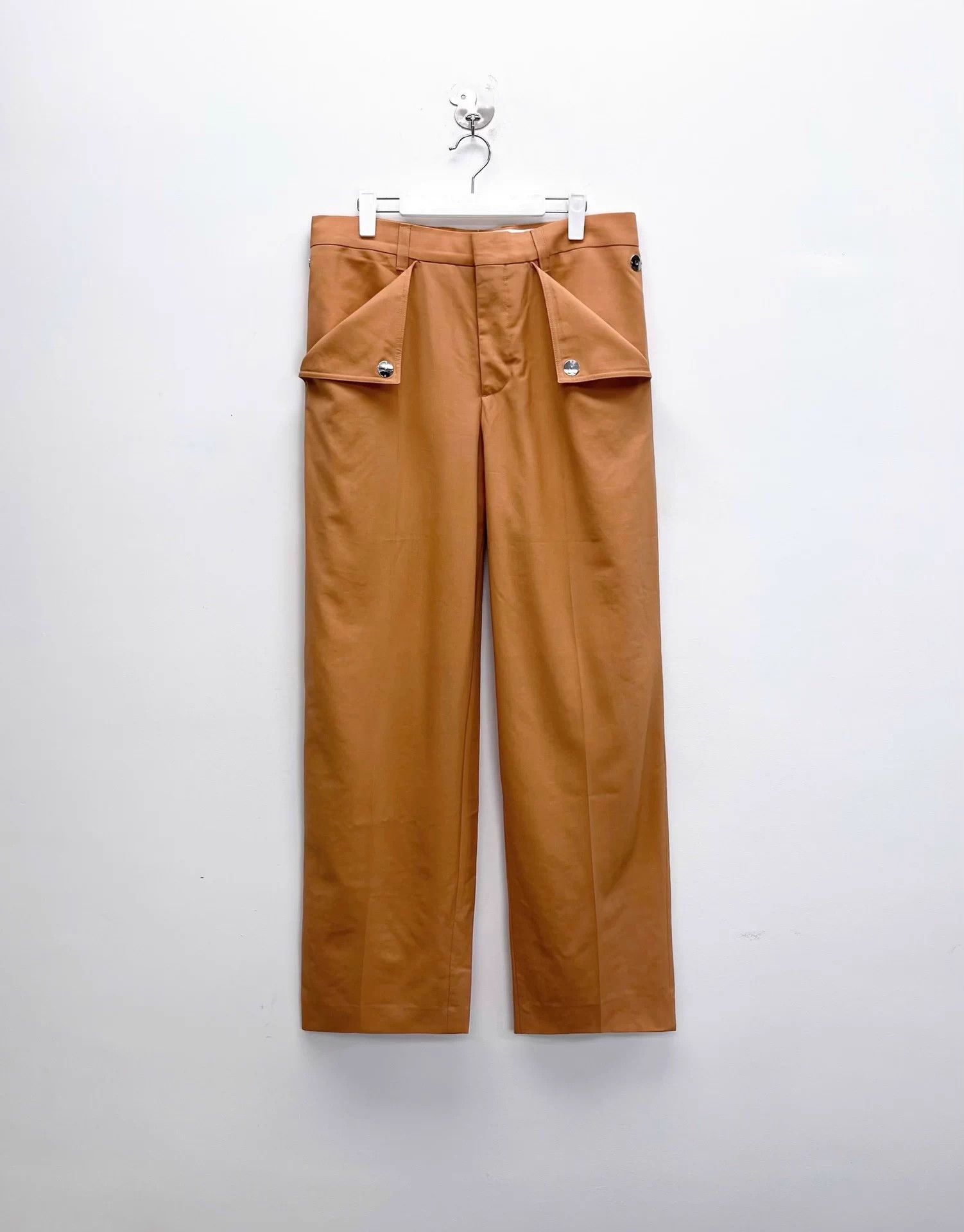 Burberry Burberry 50 Biscuit Deconstructed Button Wool Straight-Leg Size US 44 / EU 60 - 1 Thumbnail