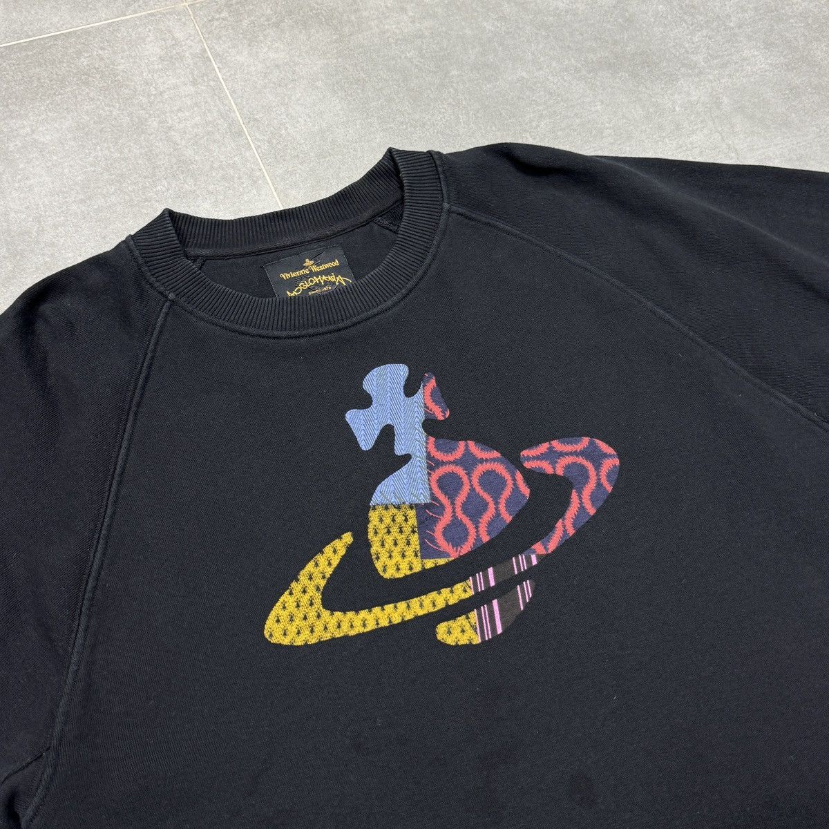 Vivienne Westwood Vivienne Westwood Anglomania Big Logo Men Black Sweatshirt Size US M / EU 48-50 / 2 - 10 Thumbnail