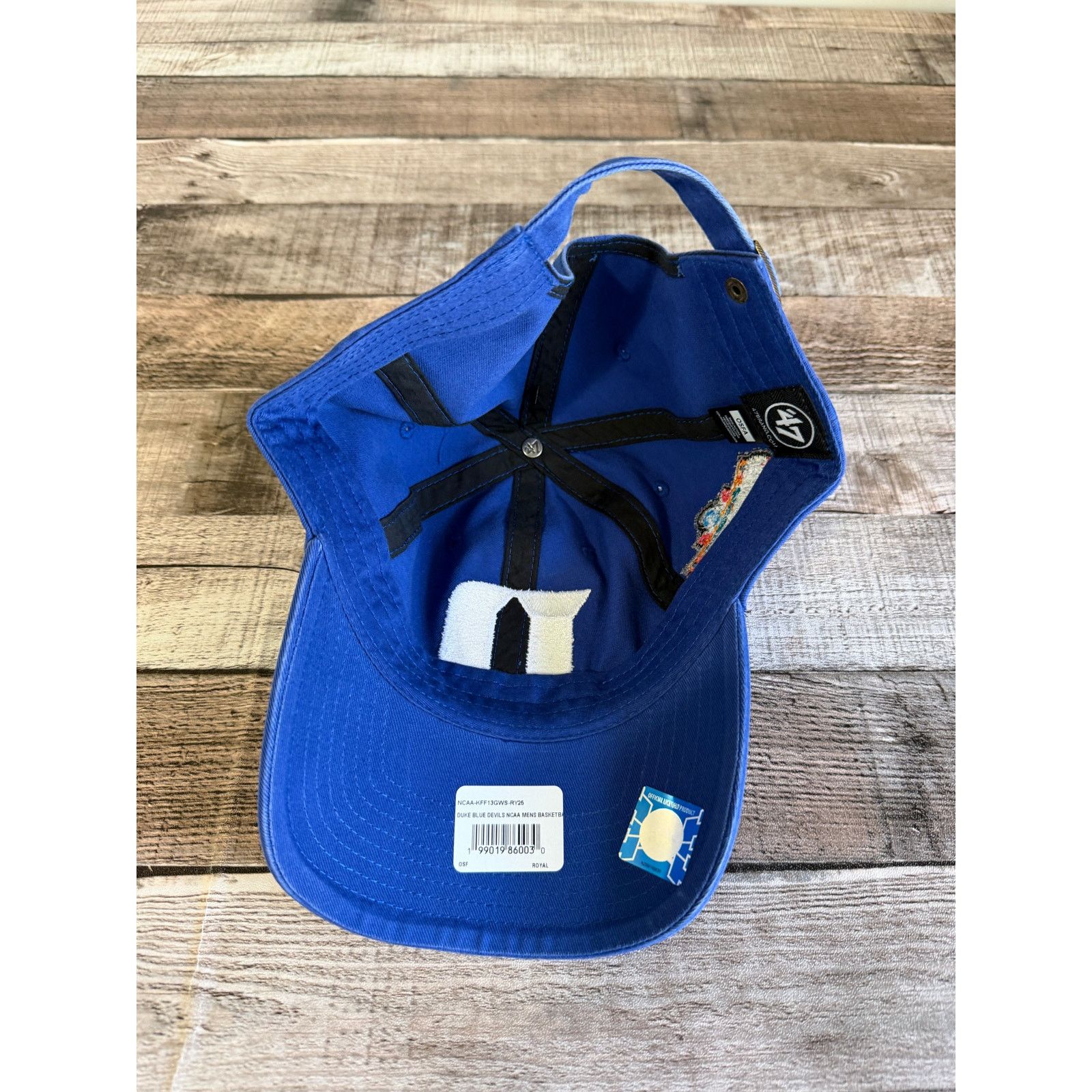 47 Brand NWT Duke Blue Devils Strapback Adjustable Hat Size ONE SIZE - 8 Thumbnail
