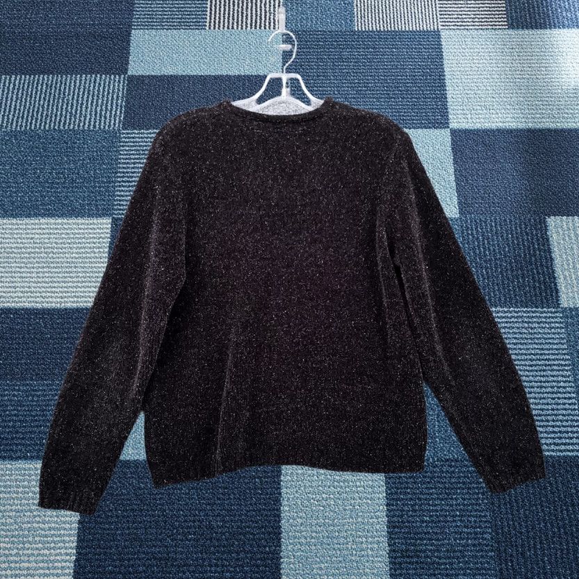 Croft & Barrow Croft & Barrow Womens S Small Black Pullover Sweater Metallic Long Sleeves Knit Size S / US 4 / IT 40 - 1 Thumbnail