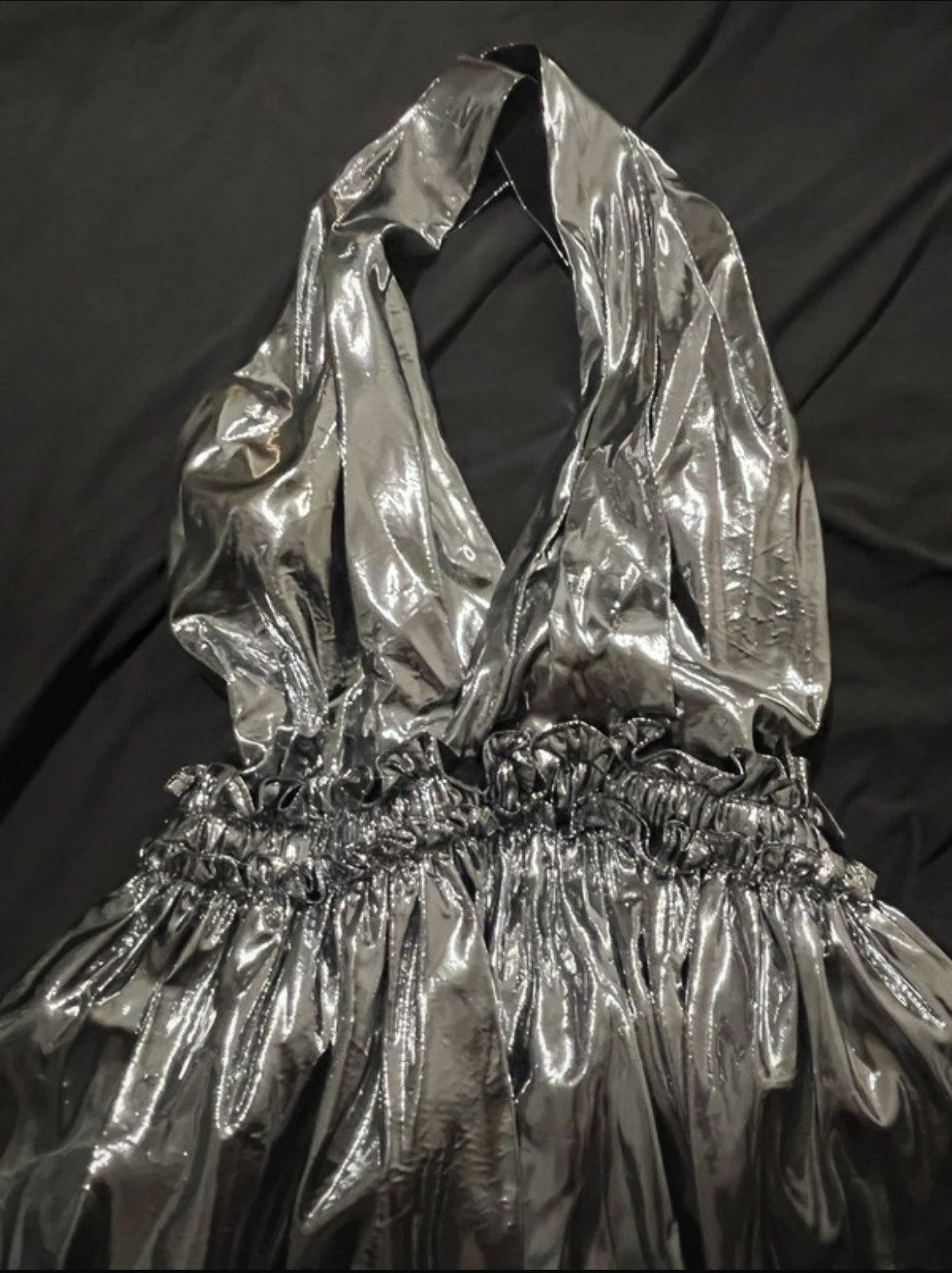Isabel Marant Silver Pleated Dress Size S / US 4 / IT 40 - 3 Thumbnail