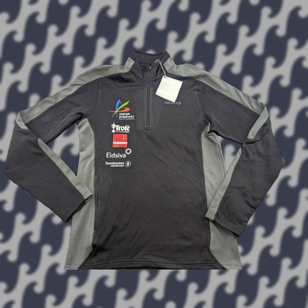 Layer 8 CRAFT Mens Ski Top 1/4 Zip Gray Fleece Mid Layer Jacket Small Shirt Mens sports pull-over Size US S / EU 44-46 / 1 - 1 Thumbnail
