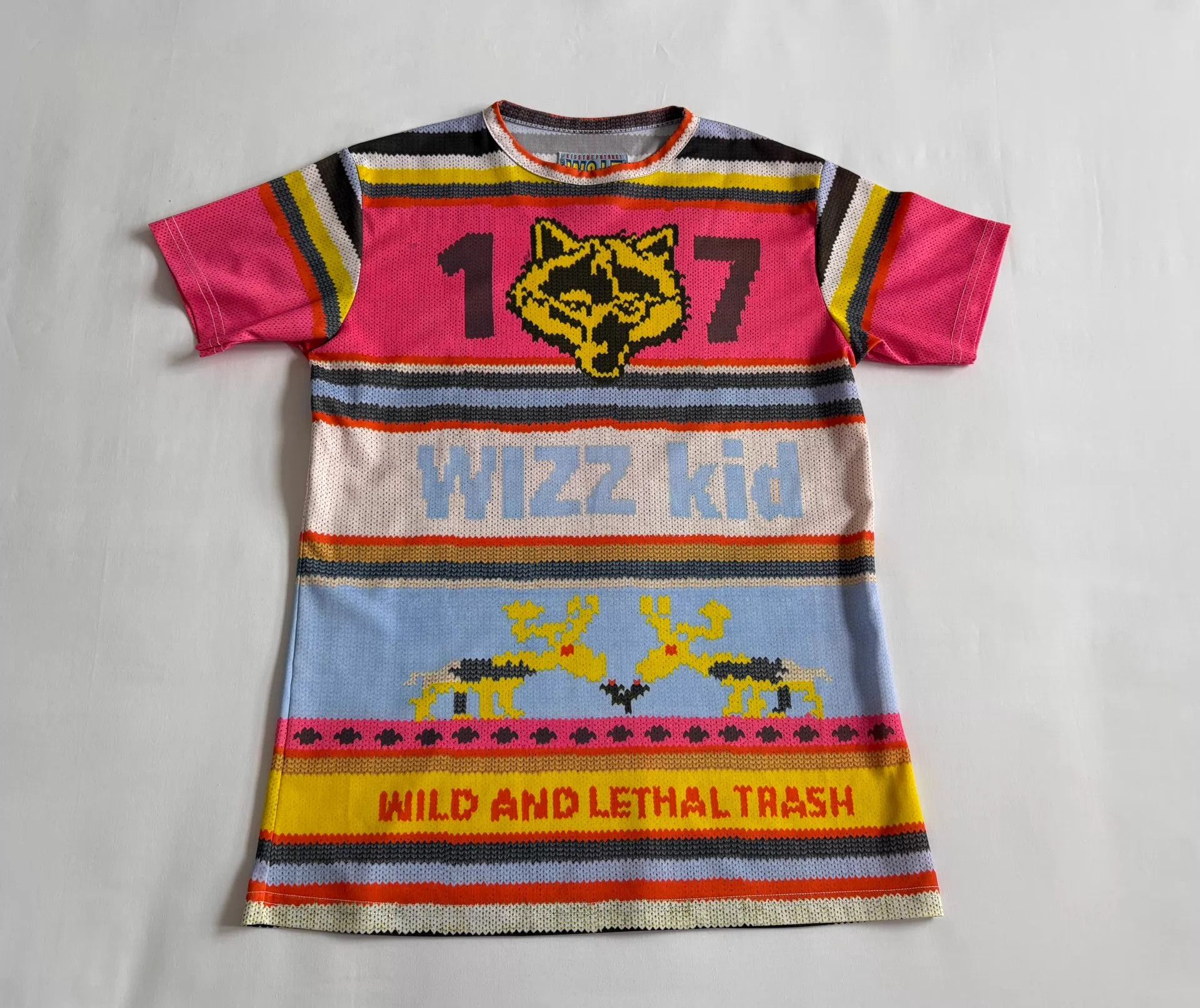 Walter Van Beirendonck WVB 1998 Vtg Striped Wolf Head Kiss the Future Tee Size M / US 6-8 / IT 42-44 - 1 Thumbnail