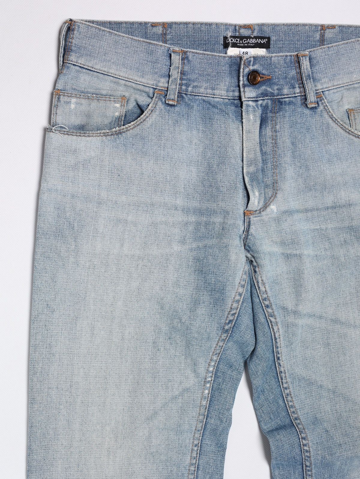 Dolce & Gabbana Dolce Gabbana Sky Blue Jeans Denim Pants Trousers Metal Logo Size US 32 / EU 48 - 3 Thumbnail