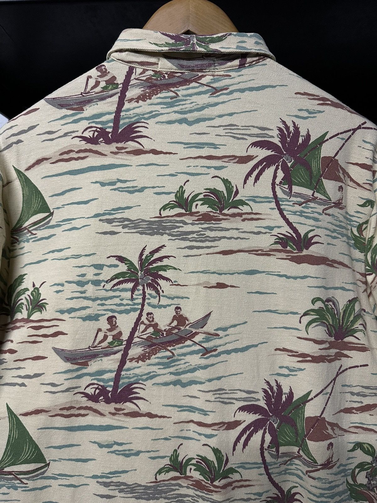 Polo Ralph Lauren × RRL Ralph Lauren × Vintage Vintage 90s Polo Ralph Lauren Sailing Hawaii Beach Polo Tee Size US L / EU 52-54 / 3 - 10 Thumbnail