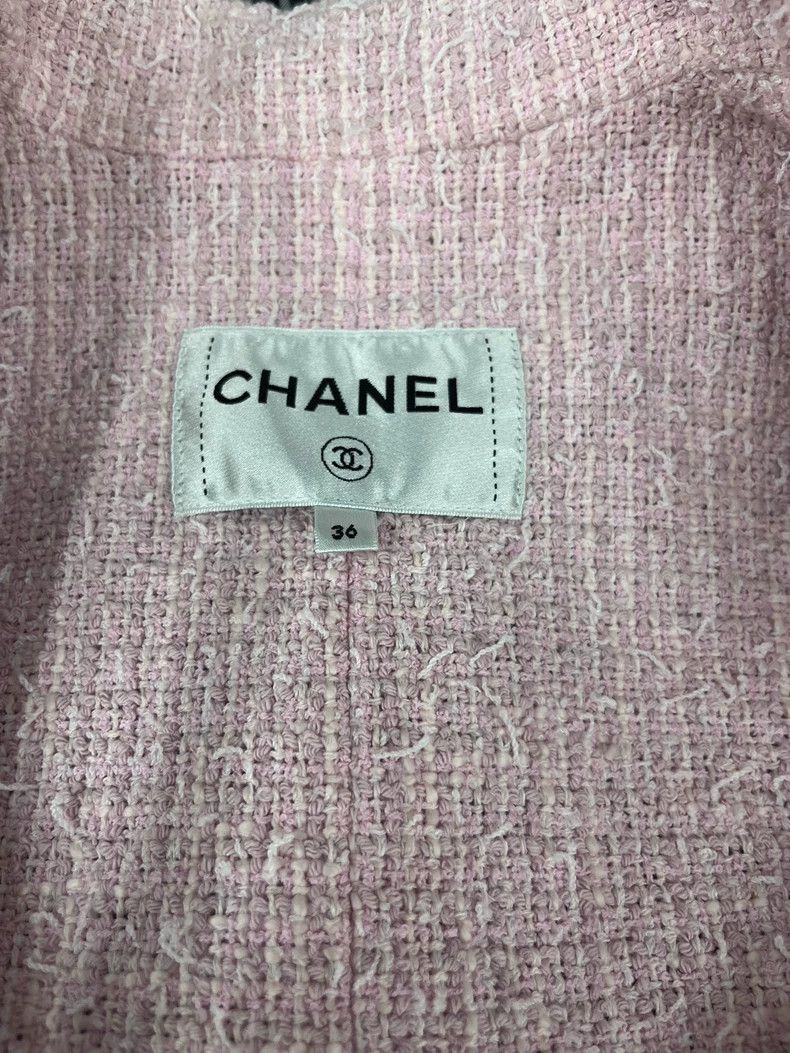 Chanel Chanel Full logo striped short-sleeved silhouette coat Size XS / US 0-2 / IT 36-38 - 4 Thumbnail