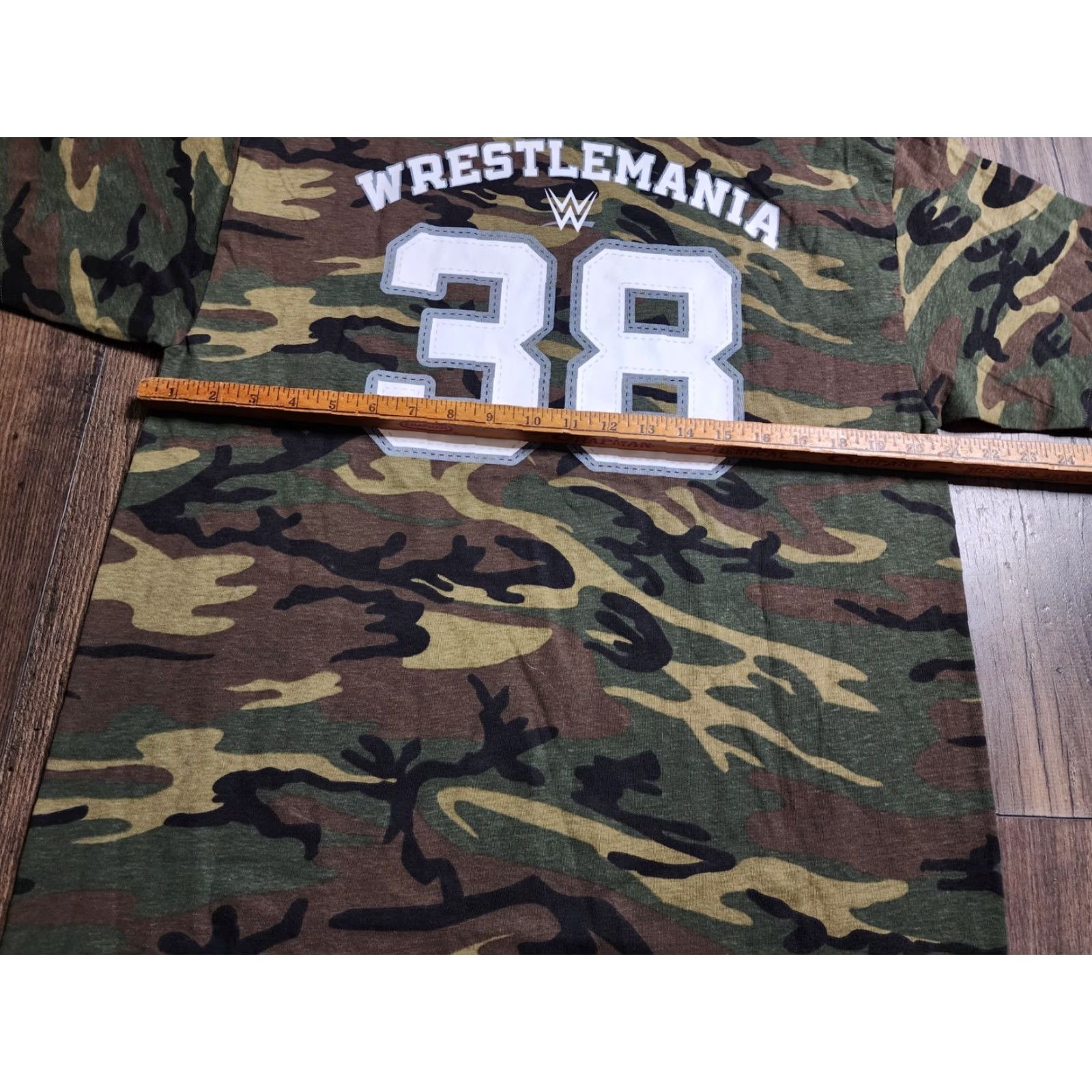 Doublet VINTAGE WWE WrestleMania 38 Camouflage T-Shirt Men L Double-Sided Camo Short Sleeve Crew Neck Adult Large Sports Shirt Mens Size US L / EU 52-54 / 3 - 4 Thumbnail