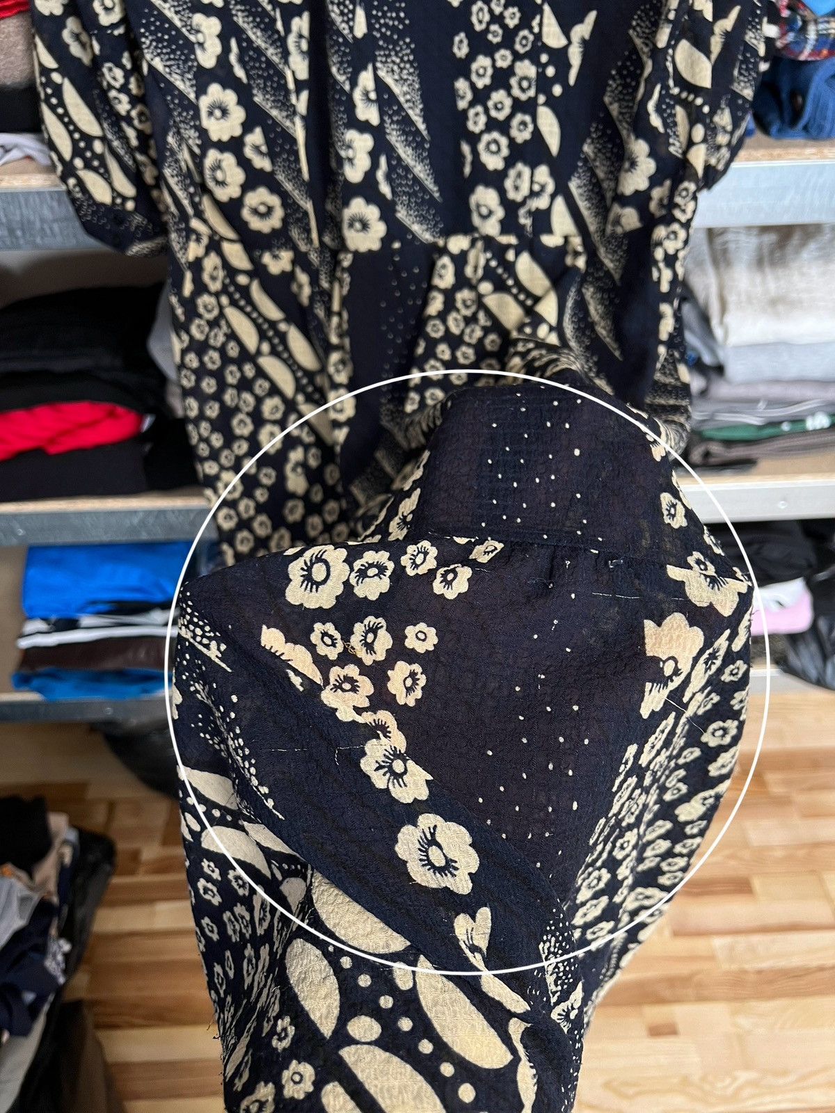 Designer × ba&sh Ba&sh Dress Women’s Giulia Floral Print Retro 3/4 Sleeve Sz1 Size XS / US 0-2 / IT 36-38 - 11 Thumbnail