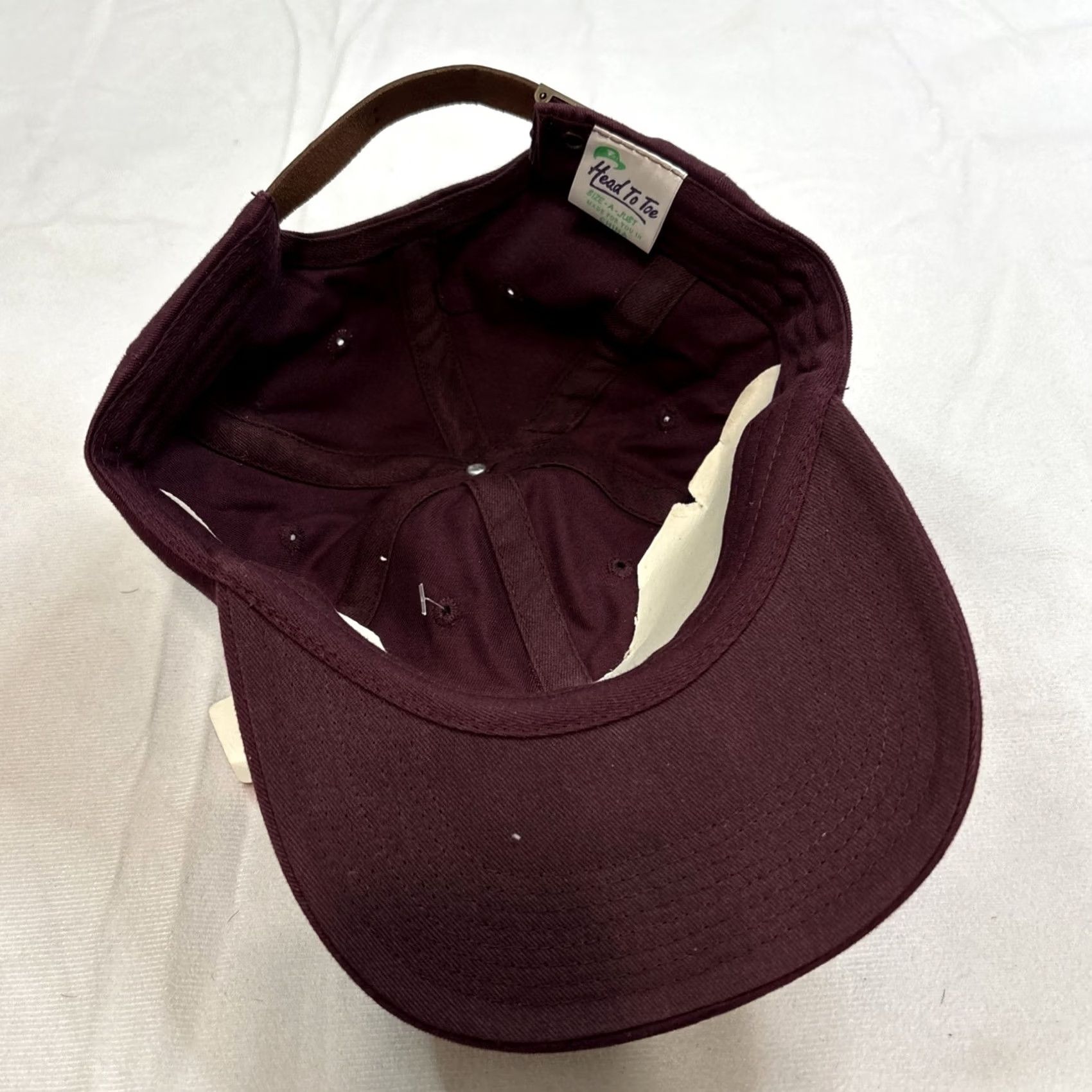 Vintage Head To Toe Virginia Tech Baseball Cap Adjustable Strapback Red NOS Deadstock Mens One Size Cap Size ONE SIZE - 7 Thumbnail