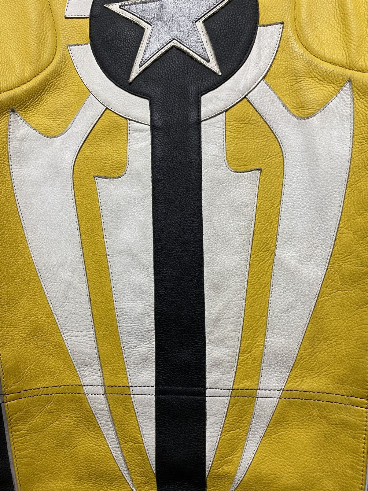 Hein Gericke Hein hericke vintage motorcycle leather jacket y2k yellow Size US M / EU 48-50 / 2 - 16 Thumbnail