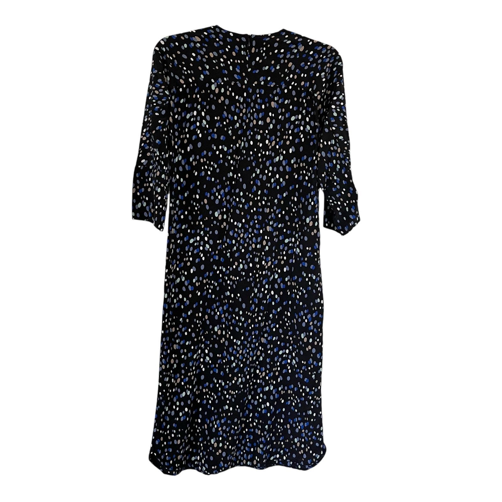 & Other Stories & Other Stories Black Blue Polka Dot Midi Dress size 0 Size XS / US 0-2 / IT 36-38 - 4 Thumbnail