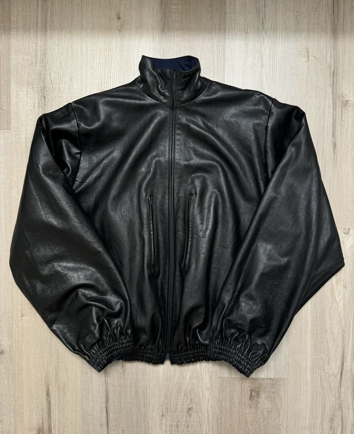 Reversible Balenciaga Leather Track Jacket
