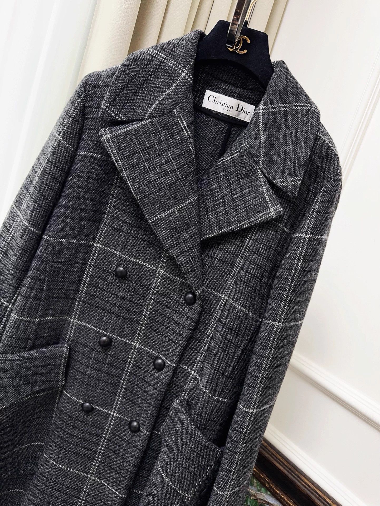Dior Dior Lapel D/B Gray Glencheck Big Pocket Mid-L 42 Size M / US 6-8 / IT 42-44 - 9 Thumbnail
