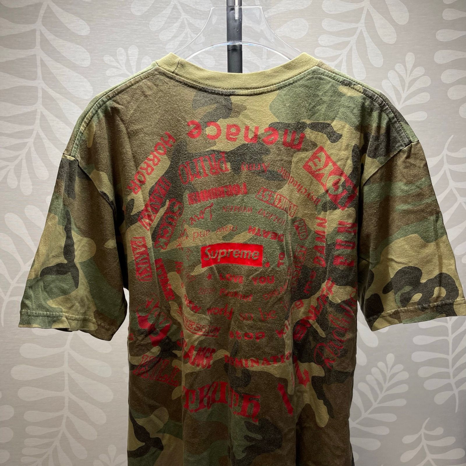 Supreme SS21 Supreme Spiral Tee Woodland Camo Graphic T-Shirt size M Size US M / EU 48-50 / 2 - 8 Thumbnail
