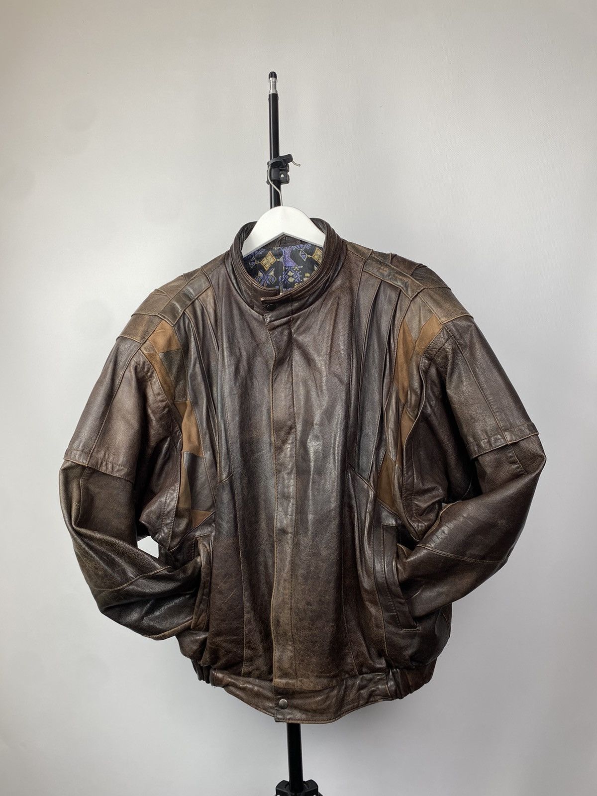 Vintage Vintage 90s Leather Biker Jacket Style Maison Margiela Size US M / EU 48-50 / 2 - 2 Thumbnail