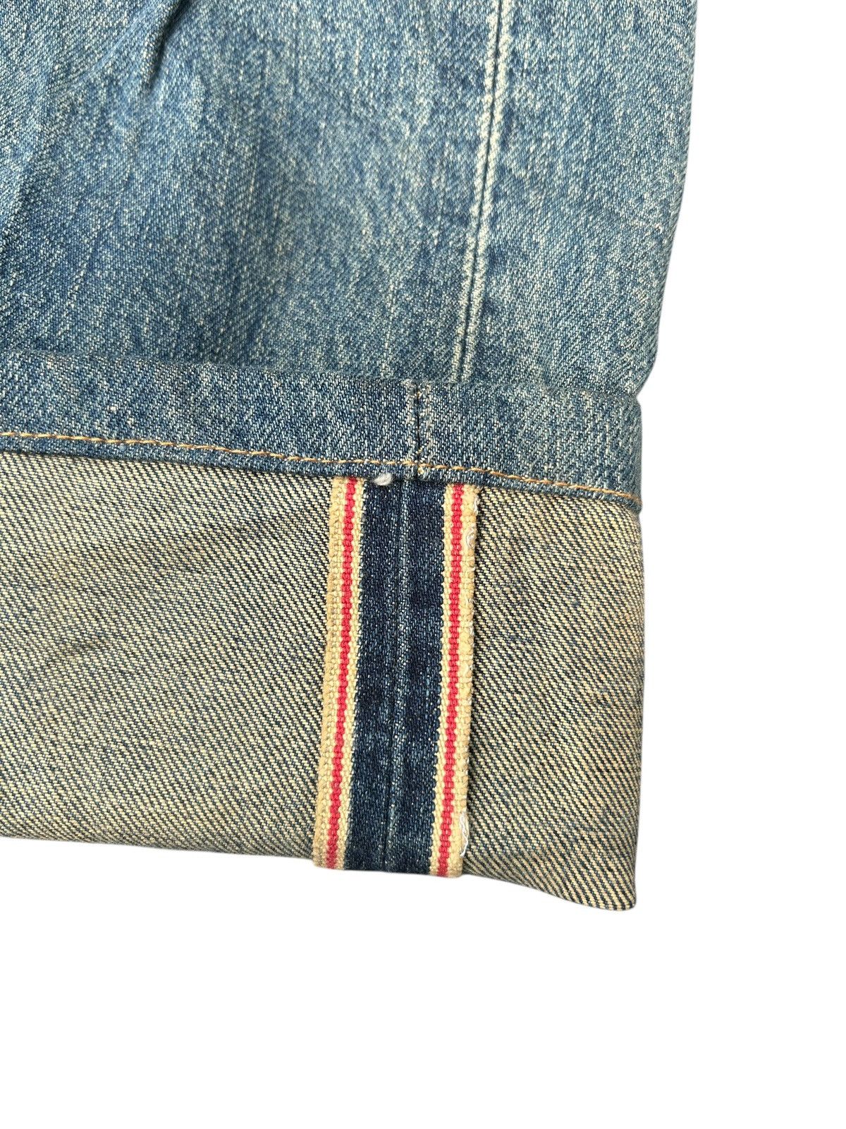 Japanese Brand × Kapital × Vintage Rusty Edwin Selvedge Distressed Denim Jeans Size US 27 - 2 Thumbnail