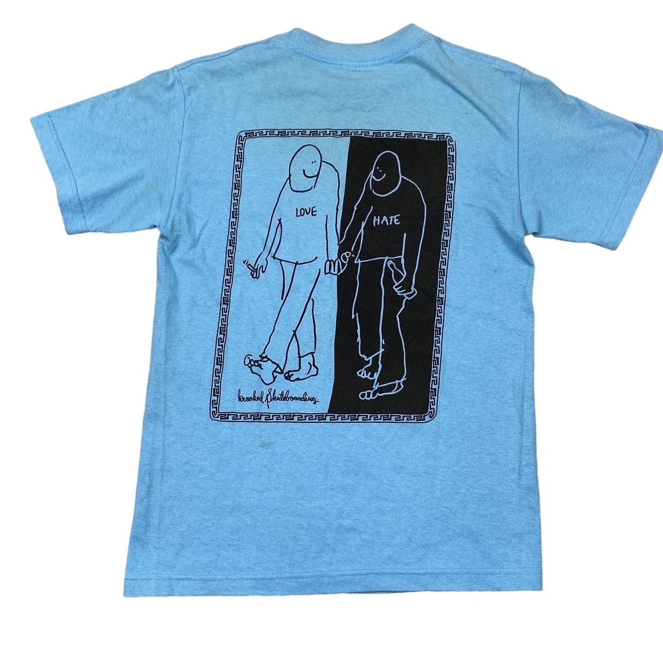 Krooked Krooked Skateboarding Love Hat T Shirt Men's S Size US S / EU 44-46 / 1 - 1 Thumbnail