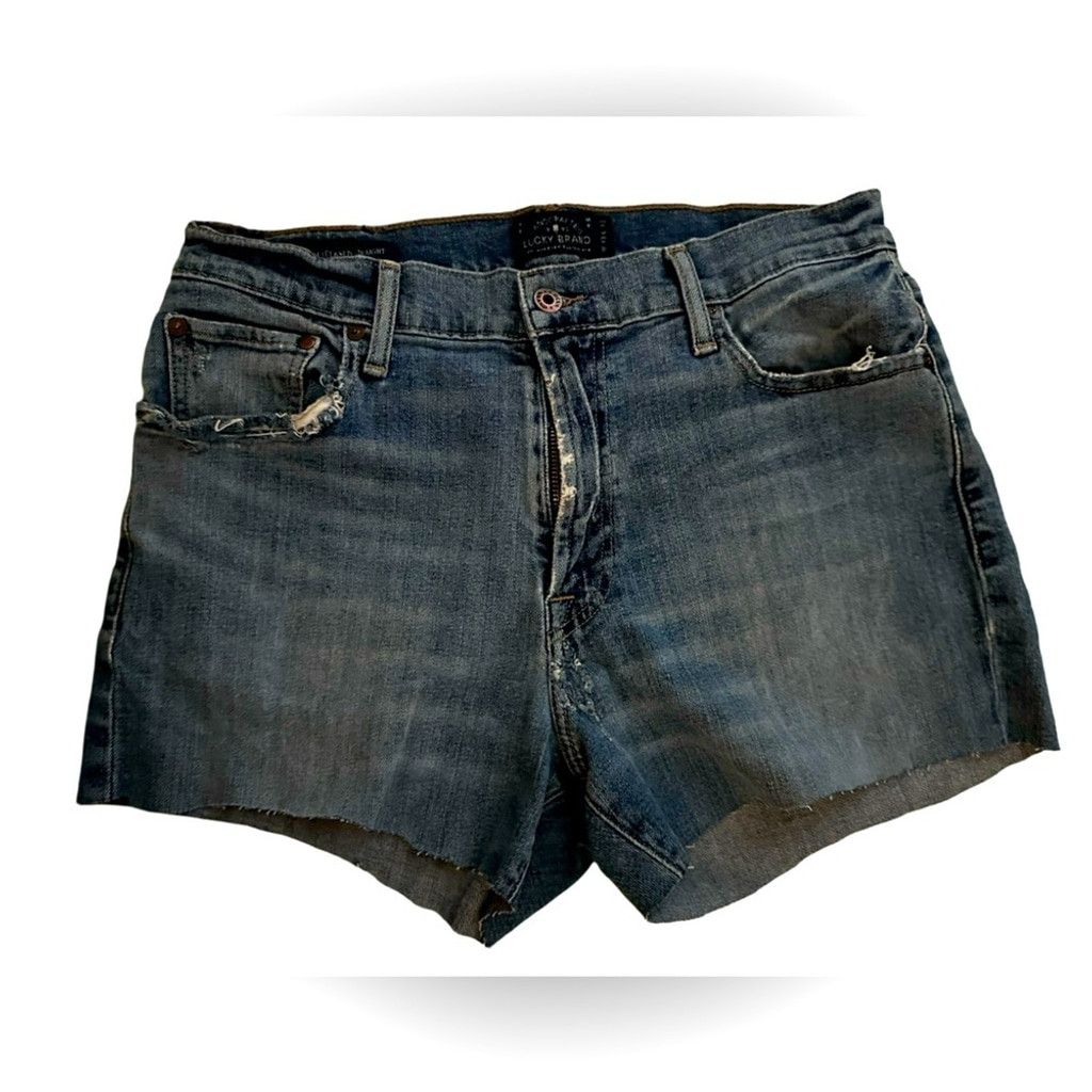 Lucky Brand Lucky Brand 181 Relaxed Jean Cut-Off Short Blue Women’s 33. Size 33" - 1 Thumbnail
