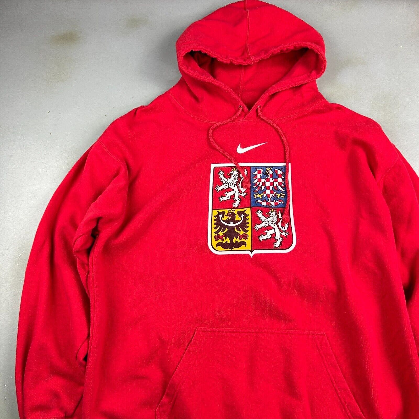 Nike VINTAGE | NIKE Mid Swoosh Football Hoodie sz XL Adult Size US XL / EU 56 / 4 - 2 Thumbnail