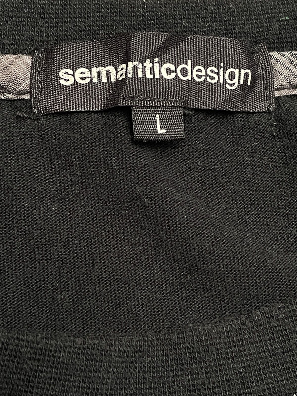 Japanese Brand × semanticdesign Rare Vintage Semantic Design Checkered Pocket T-shirt 2000s Size US L / EU 52-54 / 3 - 9 Thumbnail