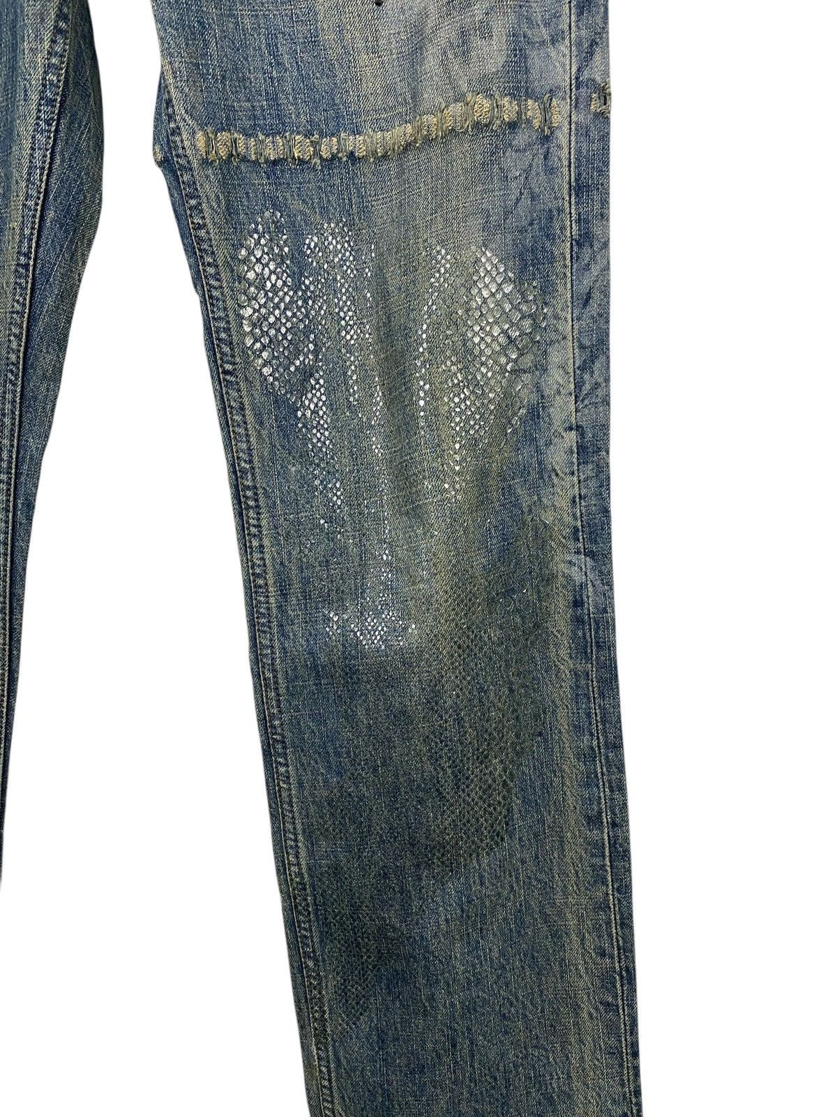 PPFM 💥jp Japanese brand X PPFM dragon distressed style jeans Size US 31 - 8 Thumbnail