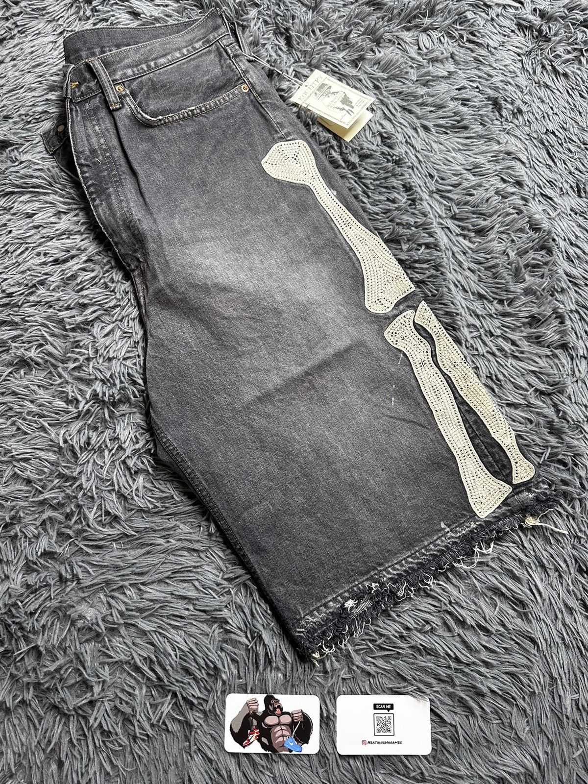 Kapital Kapital Bone Denim 5P Shorts Black Size US 32 / EU 48 - 4 Thumbnail