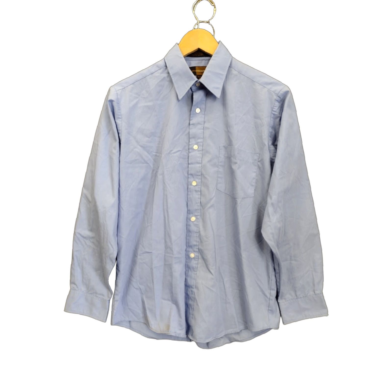 Vintage metroconcepts Women's Dress Shirt Size 16 Blue Long Sleeve Size XXL / US 16-18 / IT 52-54 - 1 Thumbnail