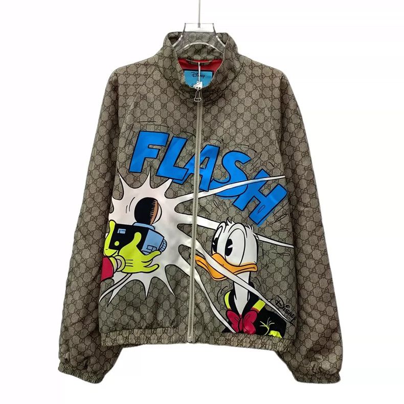 Gucci Gucci Co-branded brown Donald Duck logo jacquard full-print Size US S / EU 44-46 / 1 - 1 Thumbnail