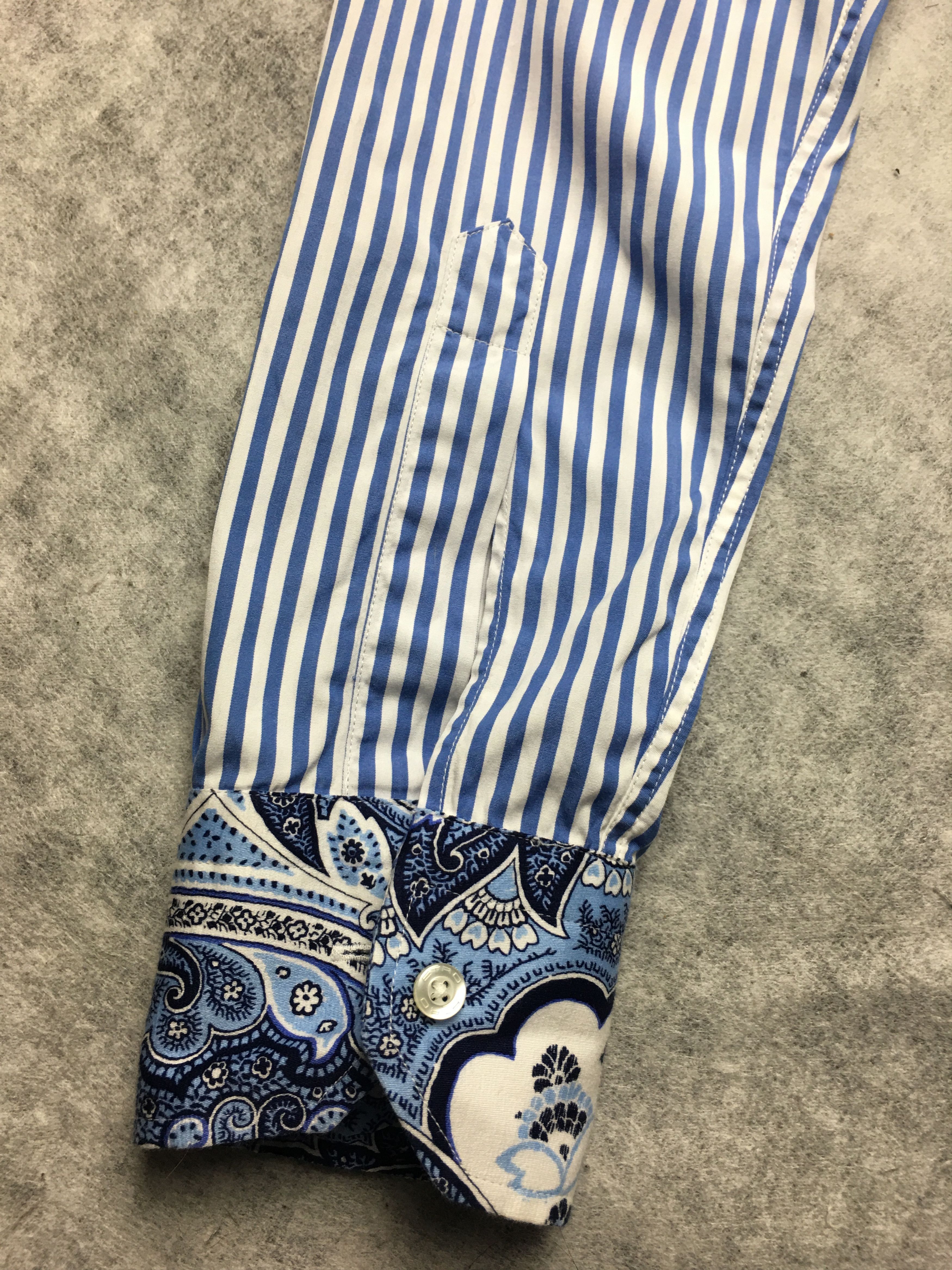 Etro ETRO Milano Paisley Design Striped Mens Shirt IT 39 Size US M / EU 48-50 / 2 - 6 Thumbnail