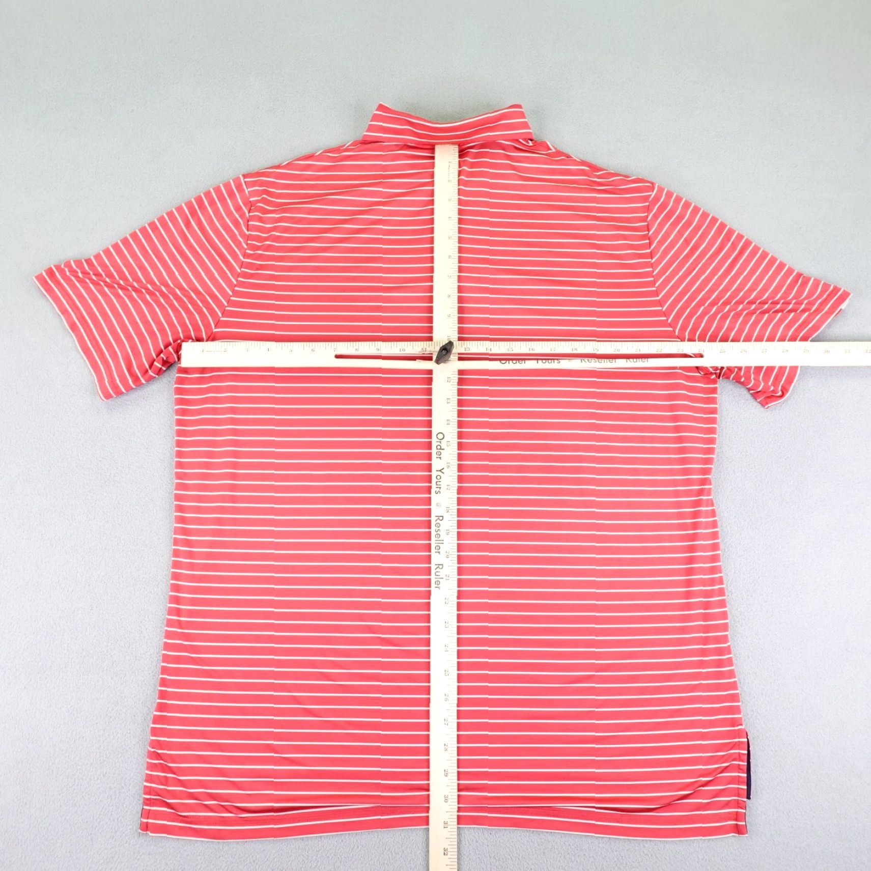 Ralph Lauren Ralph Lauren RLX Polo Shirt Mens XL Pink White Stripes Polo Golf Shirt XL Pink White Stripes Mens Size US XL / EU 56 / 4 - 6 Thumbnail
