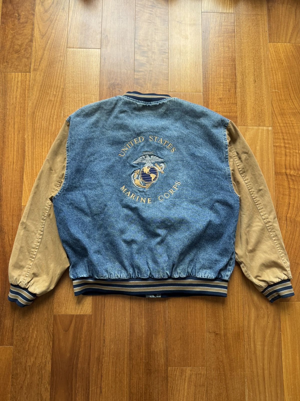 Vintage 80s 90s United State Marine Corp two tone jacket