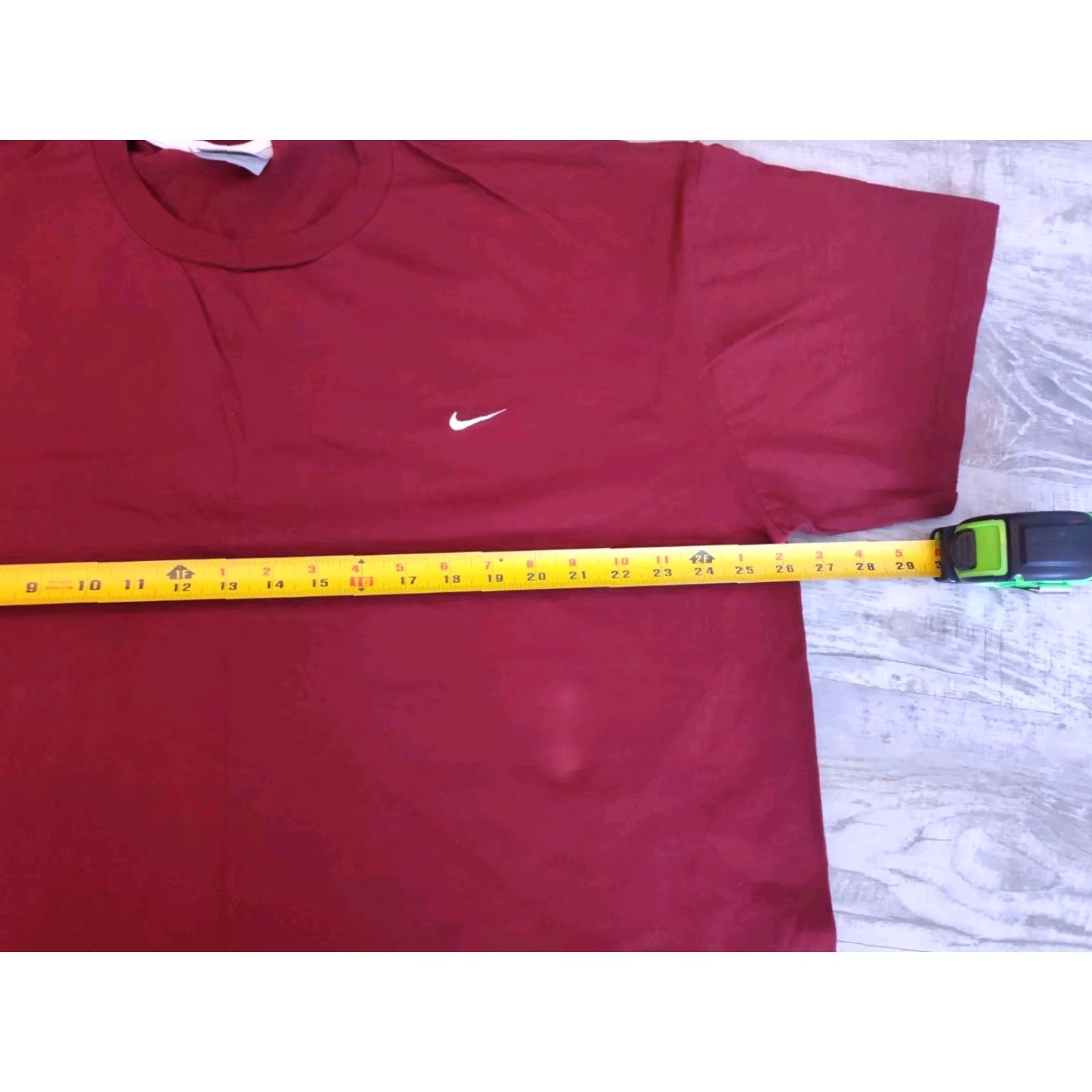 Nike VINTAGE Nike T-Shirt 3XL Red Mini Swoosh Y2K 90s Mens Cotton Regular Fit Size US XXL / EU 58 / 5 - 6 Thumbnail