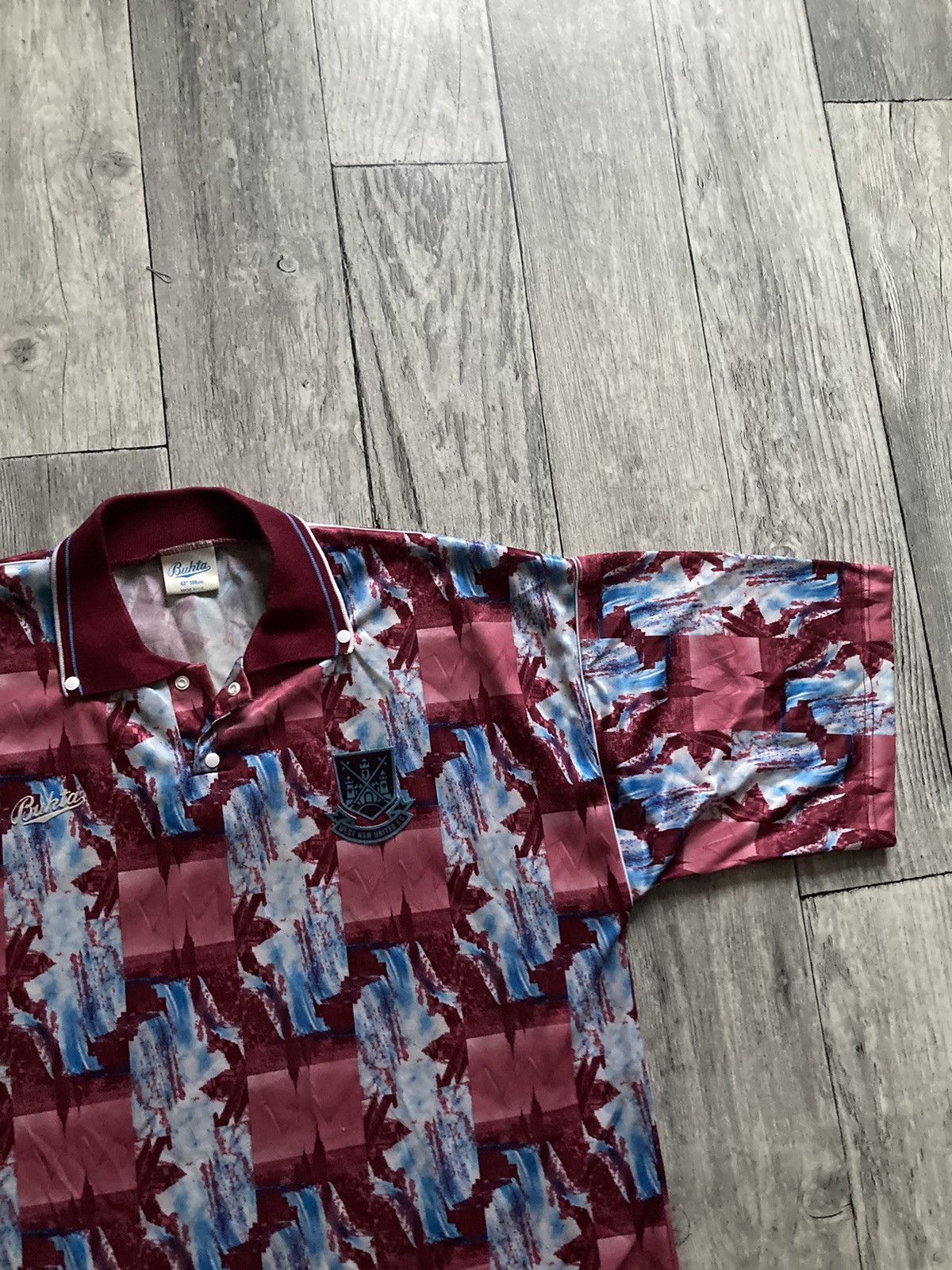 Other Vintage 91/92 bukta west ham united soccer football Jersey Size US XL / EU 56 / 4 - 5 Thumbnail